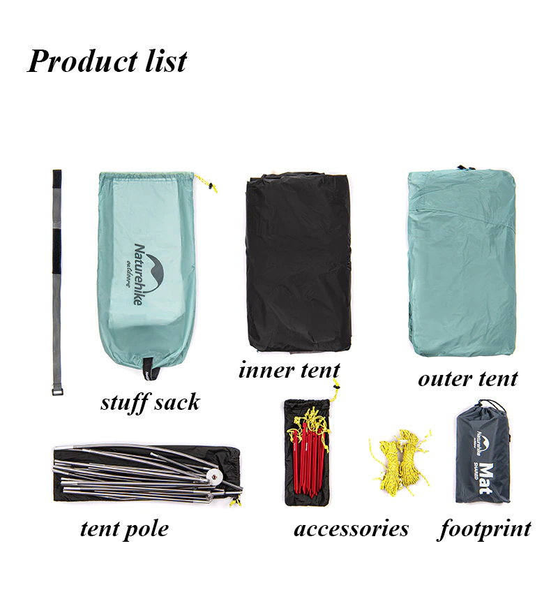 Cheap Goat Tents  New Arrival SHARED 2 Ultralight Outdoor Camping 20D Single Silicone Nylon Waterproof Tent Tents 